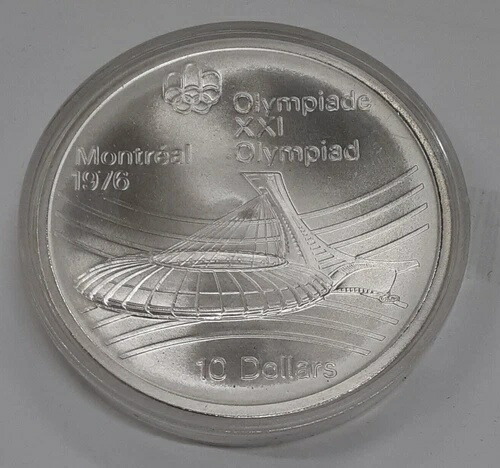 ヒ*ス様 1976年 モントリオールオリンピック 10ドル 硬貨 1976年 カナダ モントリオールオリンピック記念 10ドル銀貨 1976年