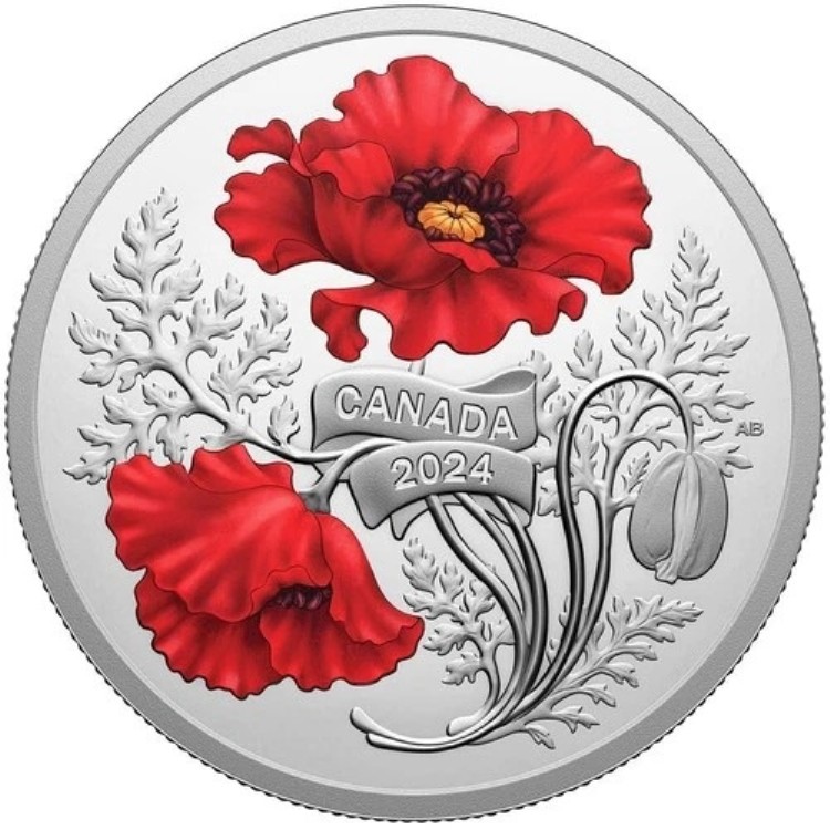 2024年 20ドル 戦没者追悼記念日 - 1オンス カナダ プルーフ銀貨