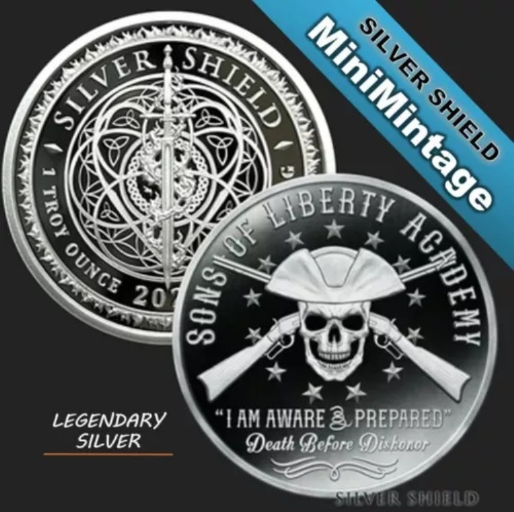 プレセール ミニミント | シルバーシールド 1オンス プルーフ | サンズ・オブ・リバティ・アカデミー SOLA画像