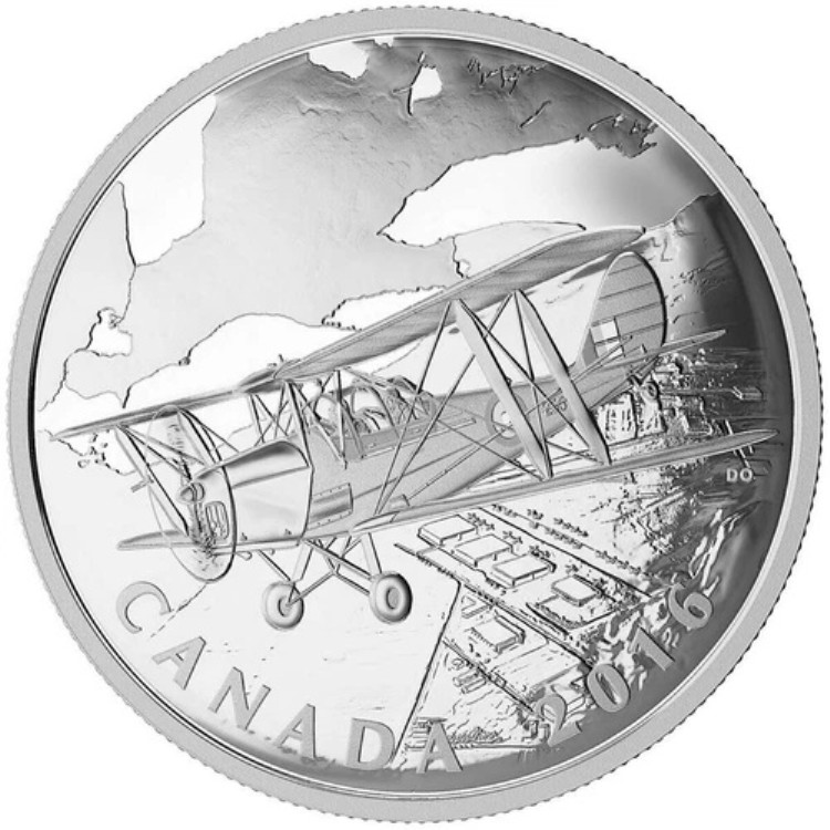 2016年 純銀 1オンス 20ドル イギリス連邦航空訓練計画 56,100円