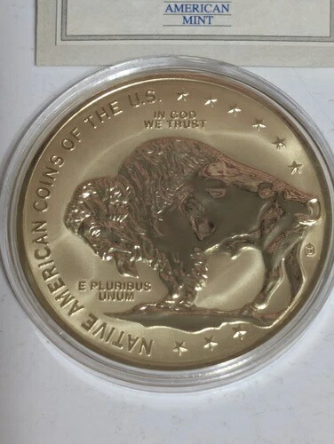 アメリカンミント 2017年限定 50mm CU レイヤード 24K ゴールド バッファロー 56,100円