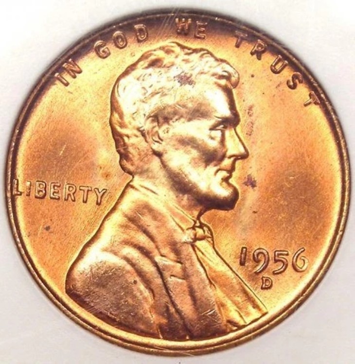 1956-D リンカーン・ウィート・セント 1セント - ANACS MS67 RD - MS67の希少品 - ガイド価格 750ドル｜WORLD RESOURCE【KING店】