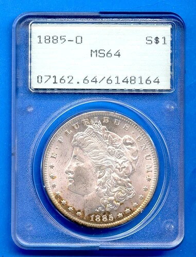 1885 O PCGS MS64 モルガンシルバー 1ドル 米国造幣局コイン 1885-O MS-64 レア ラトラー|WORLD RESOURCE【KING店】