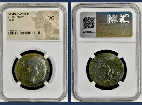 歩くスフィンクス 紀元前150年～紀元前100年 NGCグレード 古代ケルト・イベリア貨幣 カストゥロ 希少｜WORLD RESOURCE【KING店】