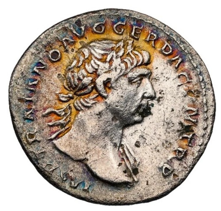 NGC Ch VF トラヤヌス帝 紀元98～117年 ローマ帝国 AR デナリウス銀貨 希少 ローマコイン｜WORLD RESOURCE【KING店】