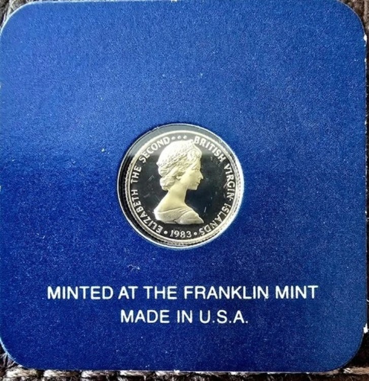 1983年 イギリス領ヴァージン諸島 25ドル金貨 プルーフ ハイタカ 非常に希少*** 1.5gr｜WORLD RESOURCE【KING店】