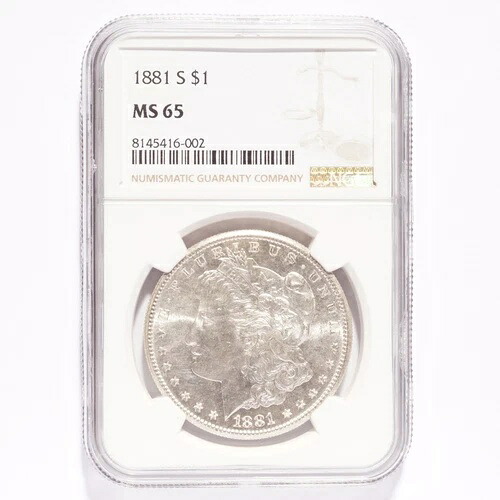 1881-S モルガン銀貨 NGC MS65｜WORLD RESOURCE【KING店】