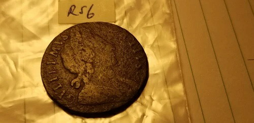 1696年 イギリス ウィリアム3世 オレンジ公ウィリアム ハーフペニー 希少トークン Idr1。