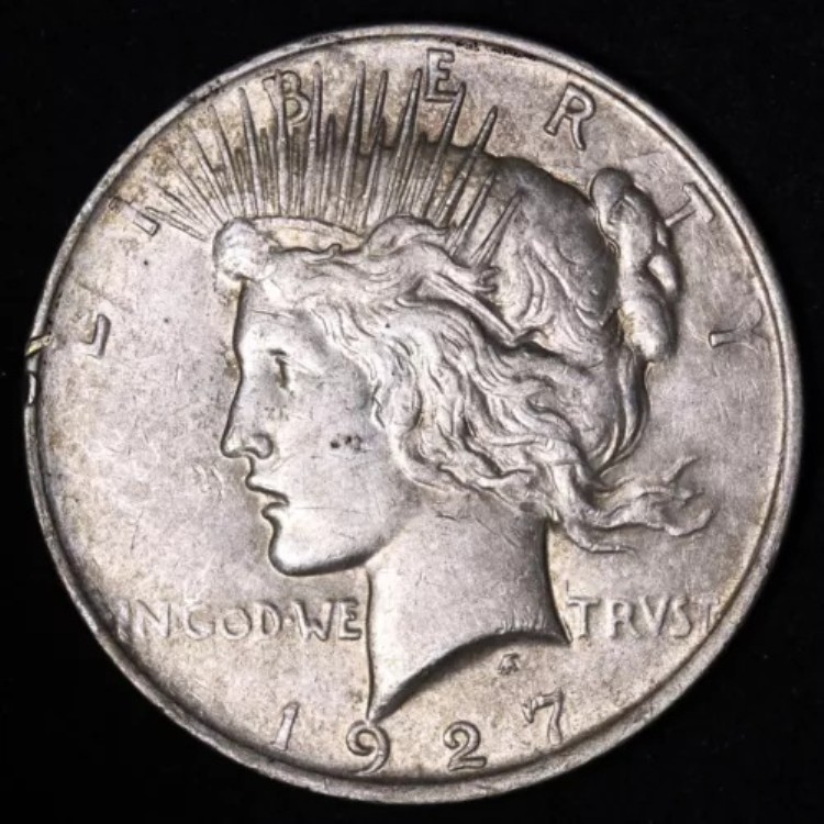 1927-D ピースシルバーダラー CHOICE AU+ E871 KFS 55,440円