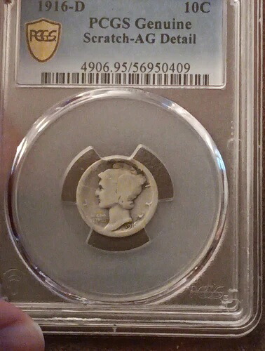 重要日付 ??1916- D マーキュリーダイム PCGS AG 詳細 良書｜WORLD RESOURCE【KING店】