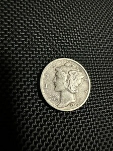 1943年 10セント銀貨 リバティ・ダイム！コレクターの夢！美しい逸品。ミントマークなし｜WORLD RESOURCE【KING店】