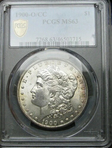 1900-O/CC ストロング モルガン ダラー シルバー ---- PCGS MS-63 スラブコイン ---- #883A｜WORLD RESOURCE【KING店】
