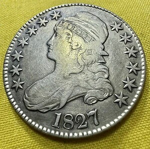 1827年 O-144 R5+ キャップドバストハーフダラー｜WORLD RESOURCE【KING店】