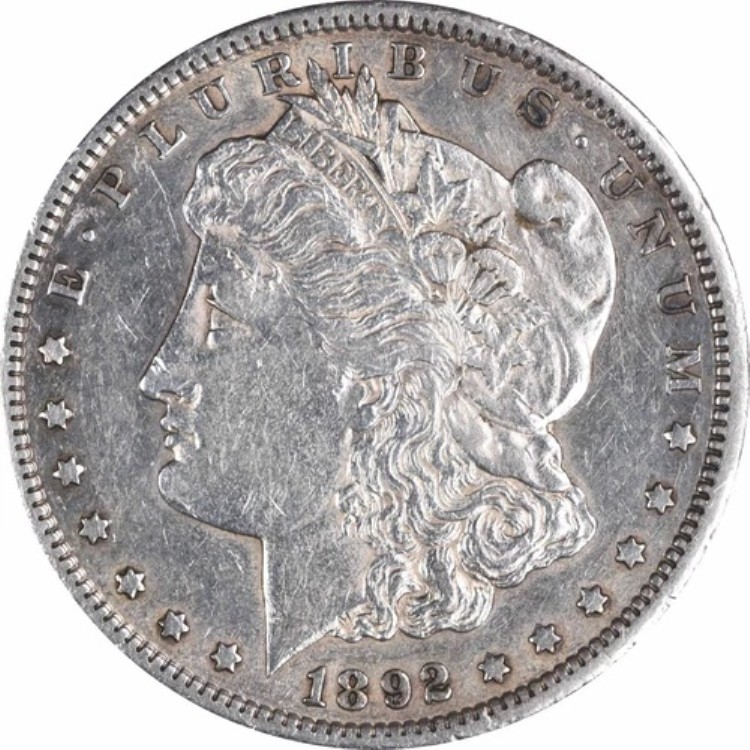 1892-CC モルガン銀貨 AU 未認定 #921｜WORLD RESOURCE【KING店】 964,700円