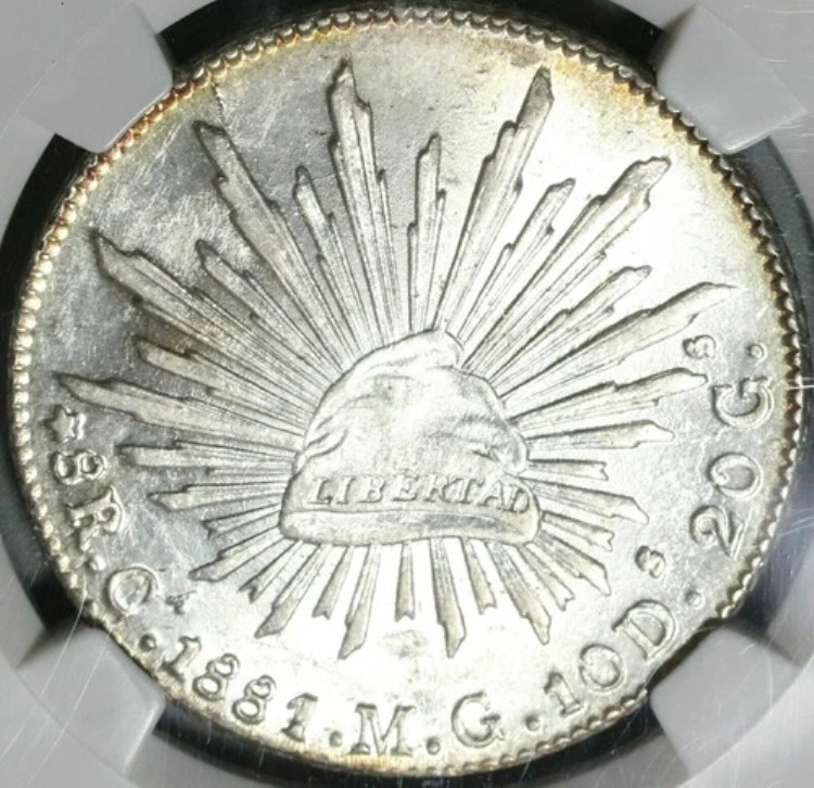 1881年-Ca NGC MS 63 メキシコ 8レアル チワワ造幣局 銀貨 POP 1/1 (17073001D)｜WORLD RESOURCE【KING店】