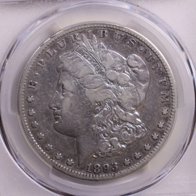 1893-CC モーガン銀貨、PCGS VF-20、流通品、ストア番号 GDR0125。｜WORLD RESOURCE【KING店】