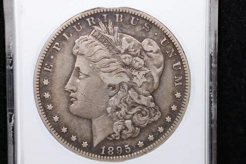 1895-S モルガン銀貨、ANACS認定。店頭販売番号：S015001