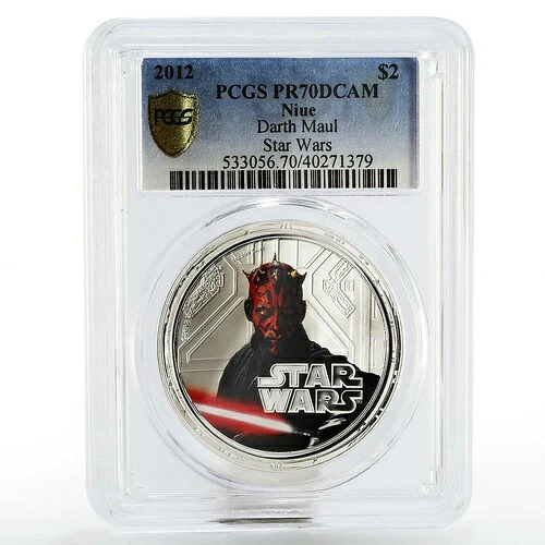ニウエ 2ドル スターウォーズ ダースモール PR70 PCGS プルーフ銀貨 2012年
