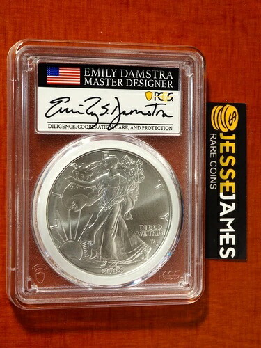 2024 (P) シルバーイーグル PCGS MS70 スタープリヴィ ダムストラサイン入りMDS 50Kのうちの1枚｜WORLD RESOURCE【KING店】