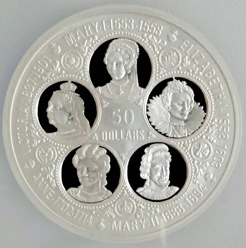 1975年 ケイマン諸島 カリブ海 大型銀貨 50ドル NGC PF69 UC｜WORLD RESOURCE【KING店】