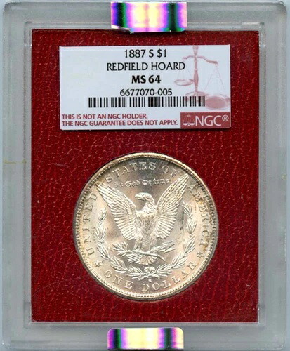 1887-S 1ドル銀モルガンドル レッドフィールド NGC MS64｜WORLD RESOURCE【KING店】