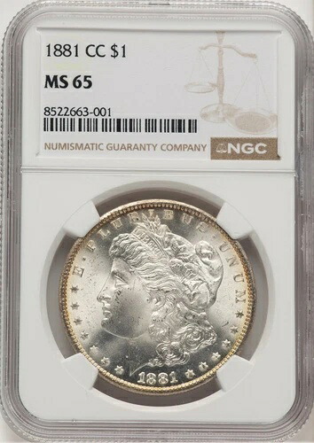 1881-CC モルガン・ダラー NGC MS65 (506646010)｜WORLD RESOURCE【KING店】