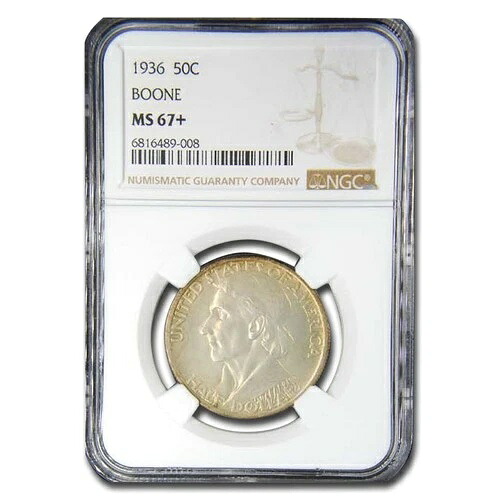 1936年 ダニエル・ブーン生誕200周年記念ハーフドル MS-67+ NGC｜WORLD RESOURCE【KING店】