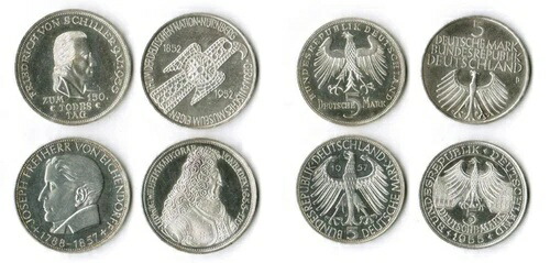 FRG 5は、1952、55、57、prfr.-のスプルースに最初の4つのゲルマン博物館をマークします。