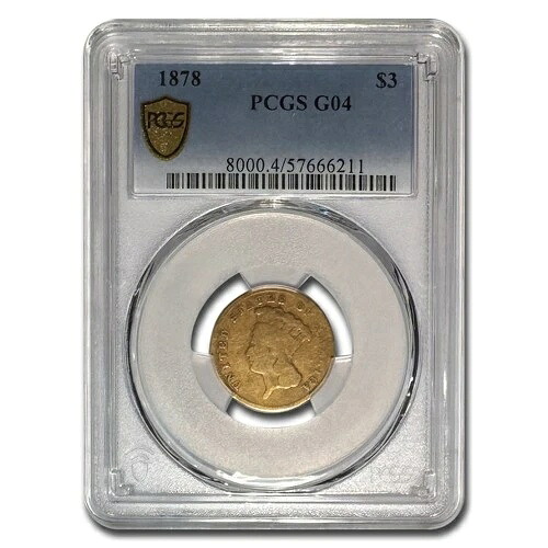 1878年 3ドル金貨 プリンセス グッド-4 PCGS｜WORLD RESOURCE【KING店】