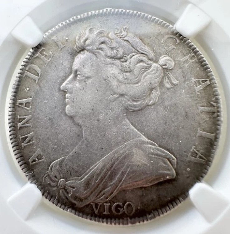 1703年 ハーフクラウン ヴィゴ NGC XF 45 - アン 英国銀貨*397