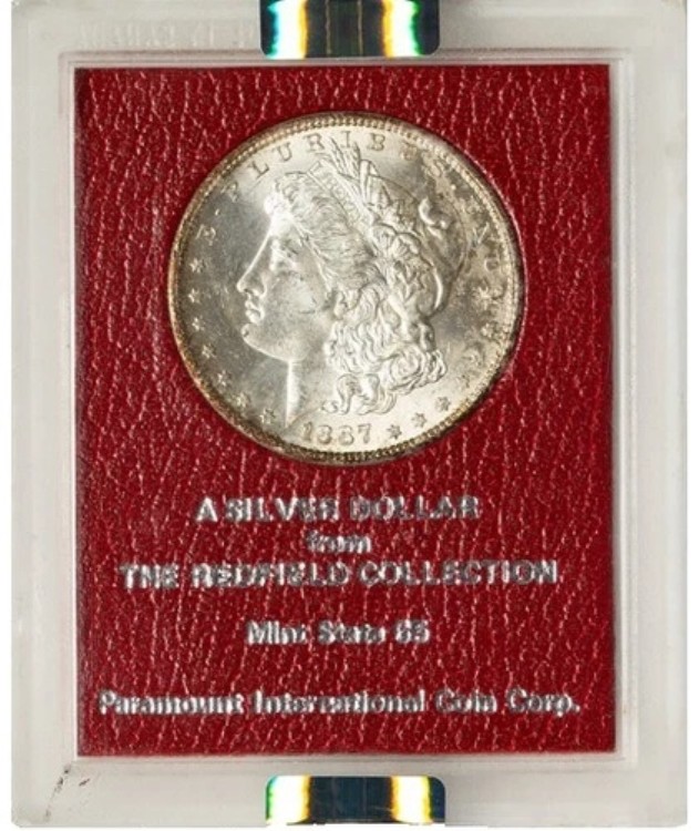 1887-S 1ドルモルガン銀貨 パラマウントインターナショナル: MS65 NGC:MS64 レッドフィールドコレクション｜WORLD RESOURCE【KING店】