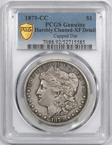 1879-CC モルガン銀貨、カーソンシティキーデート / S$1 / PCGS XF 詳細｜WORLD RESOURCE【KING店】