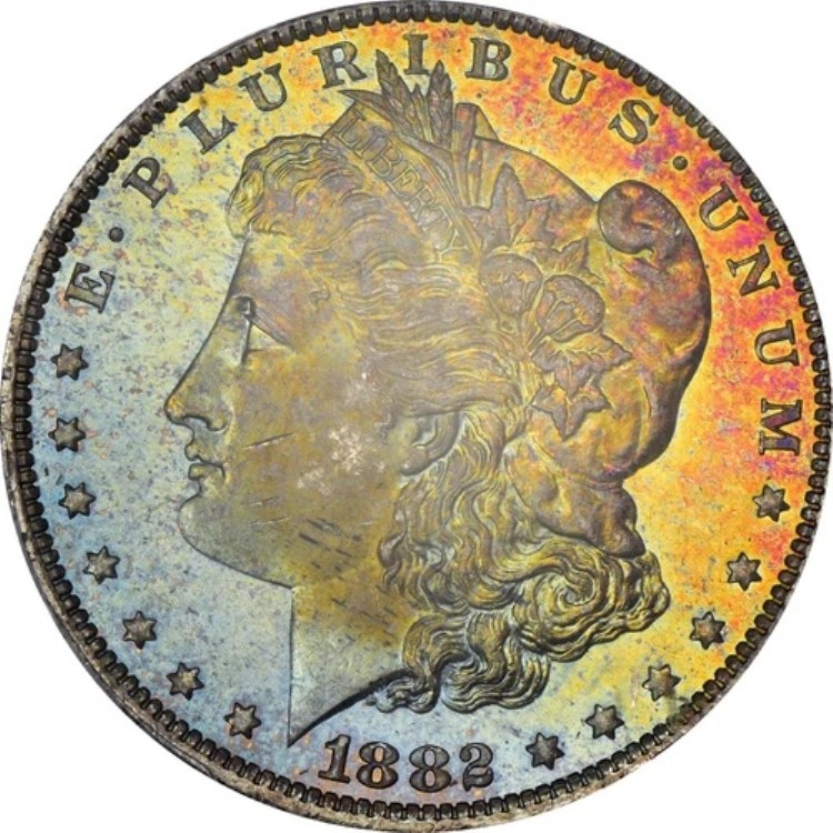 1882 O PCGS MS64 PL CAC モーガン シルバー ダラー トーン!!｜WORLD RESOURCE【KING店】