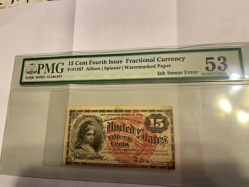 第 4 版 15 セント小数通貨、希少な認定エラー ノート!!!!!｜WORLD RESOURCE【KING店】