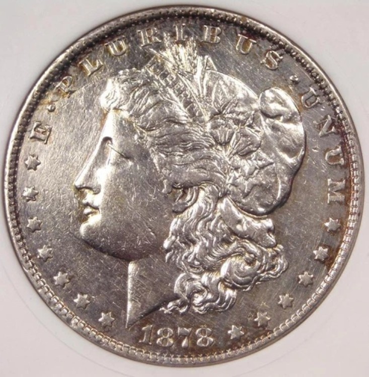 1878 年 「オープン ノーストリル」 モーガン シルバー ダラー $1 VAM-14.5 - ANACS AU Dets (Net XF40)｜WORLD RESOURCE【KING店】 133,650円