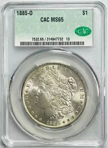 1885 O モルガン銀貨 CACG MS 65 CAC|WORLD RESOURCE【KING店】