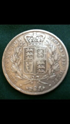 ヴィクトリア女王 1847年 シルバー クラウン 五つ葉飾り ストップ .925 シルバー ヤングヘッド 105,875円