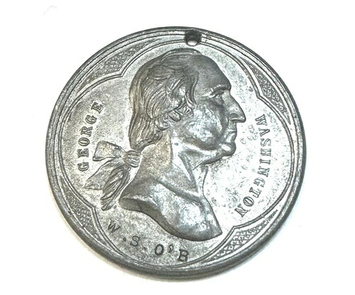 1889年 アメリカ ニューヨーク州 ワシントン大統領就任100周年記念メダル Ref.8063