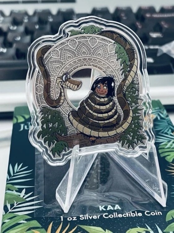 ニウエ -2024- ディズニー ジャングル・ブック - カーコイン - 1オンス シルバープルーフコイン画像