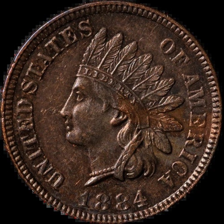 1884年インディアンセント - 劣化プルーフ エグゼクティブコインカンパニーのお買い得品 74,415円