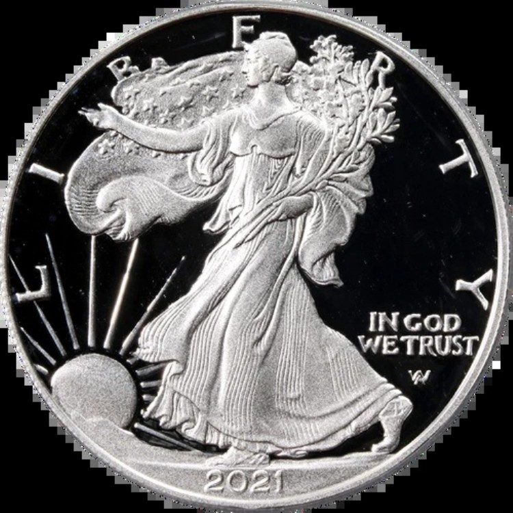 2021-W タイプ2 シルバー アメリカンイーグル $1 PCGS PR70 FDOI レーガン レガシーシリーズ