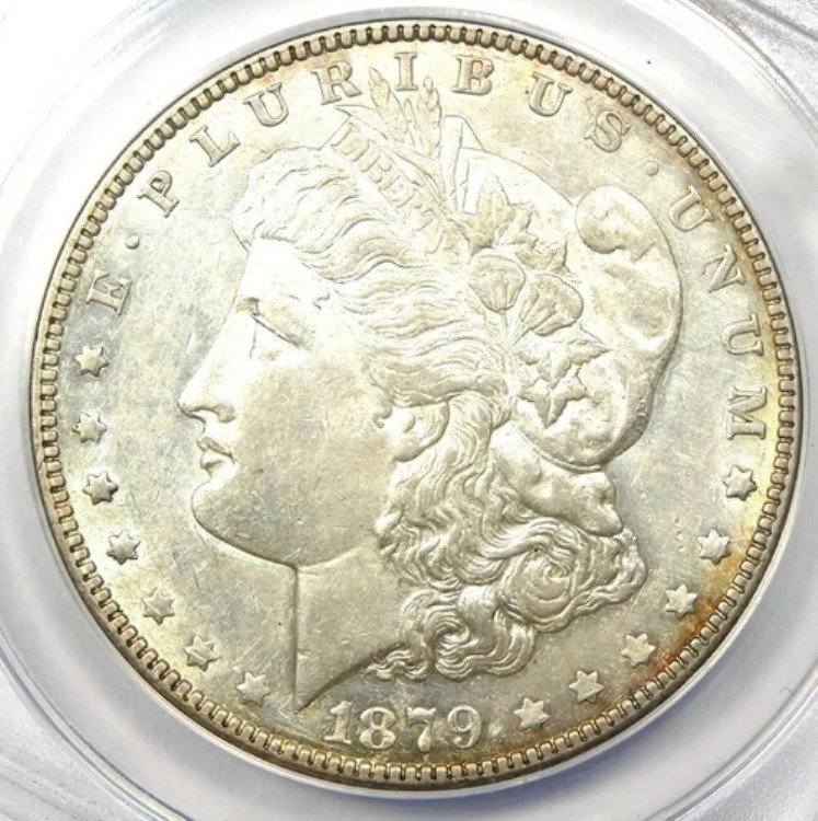 1879-S 1878 年モーガン シルバー ダラー 1 ドル コインの裏面 - ANACS AU55 - 希少な種類!|WORLD RESOURCE【KING店】
