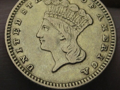 1889年 1ドル金貨 インディアン・プリンセス 1ドル硬貨 - XF 詳細｜WORLD RESOURCE【KING店】