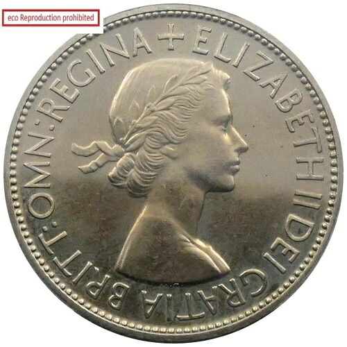 1953年 エリザベス2世 ハーフクラウン 白銅貨 PCGS PR63 戴冠記念｜WORLD RESOURCE【KING店】