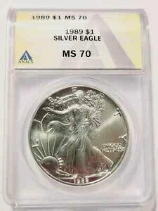 1989 P シルバーイーグルス ANACS MS-70 - シルバーイーグル|WORLD RESOURCE【KING店】
