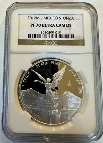 ***希少*** 2012年 メキシコ シルバー 1オンス ONZA NGC プルーフ PF70 発行枚数わずか4200枚|WORLD RESOURCE【KING店】