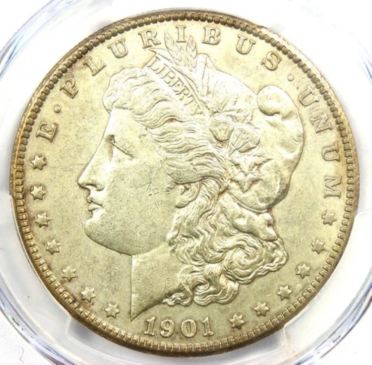 1901-S モーガン シルバー ダラー 1 ドル コイン - 希少年号 - PCGS AU 認定 詳細｜WORLD RESOURCE【KING店】
