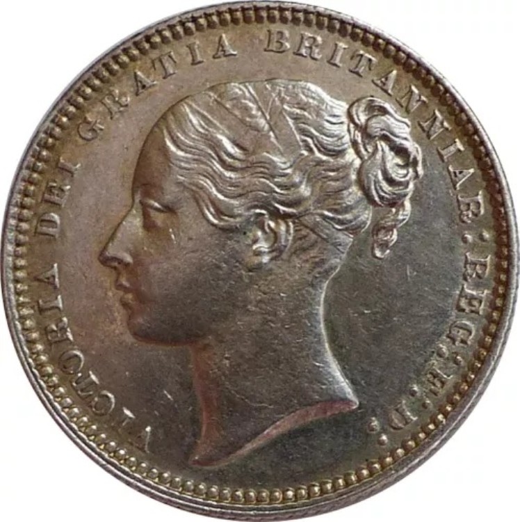 ヴィクトリア・シルバー・シリング。1870年。Spink 3096A。ESC 3038。希少