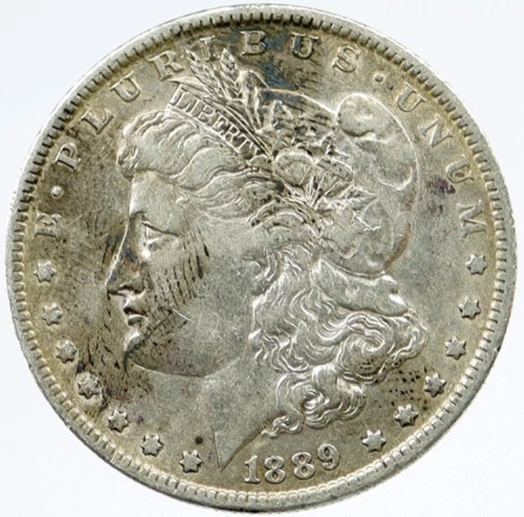 1889年 P アメリカ合衆国 オールドシルバー モルガン USドルコイン イーグル i117076