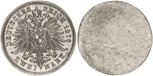 エンパイア 2 マーク 1876 リバース ティン サンプル 非常に希少 Sup 69747-